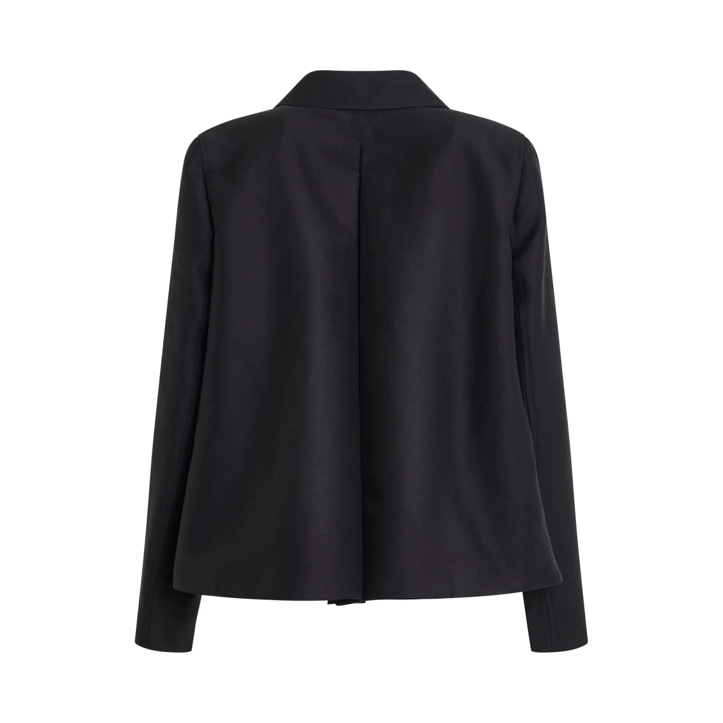 3 Button Flared Jacket in Black