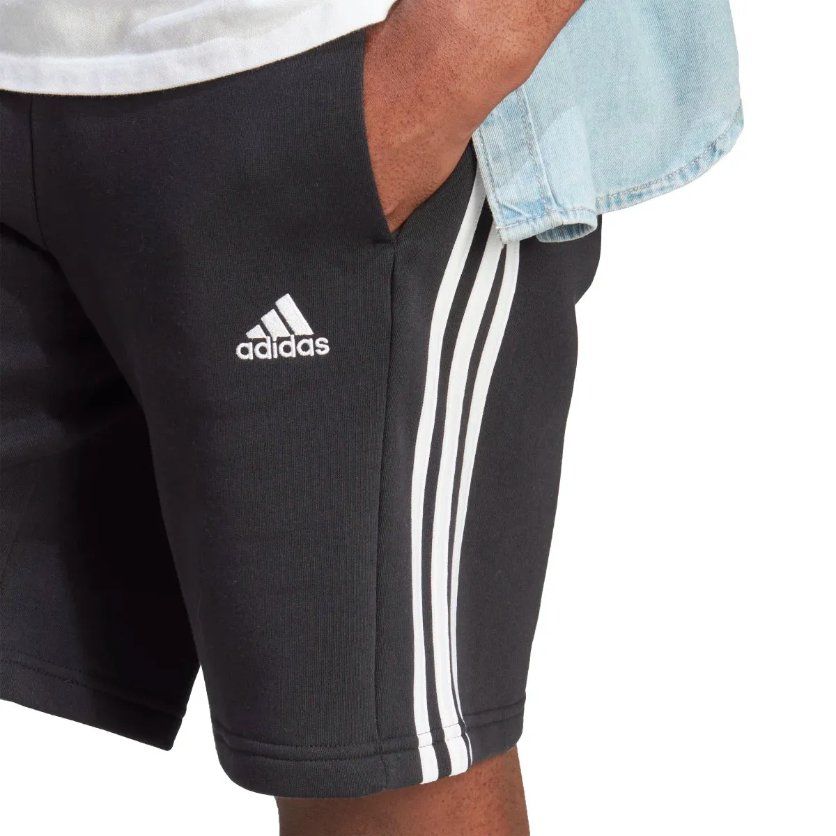 adidas Men's 3-Stripes Fleece Shorts