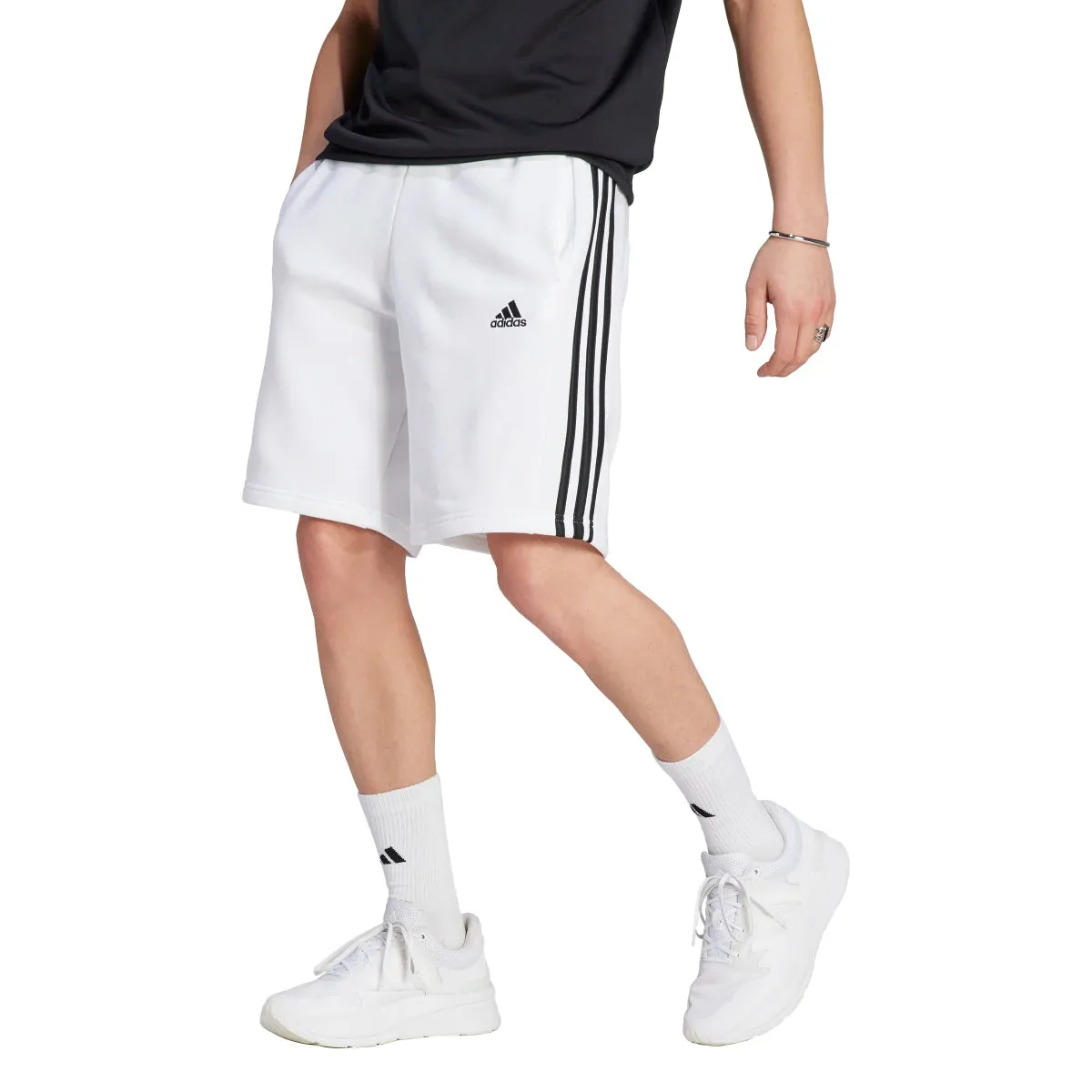 adidas Men's 3-Stripes Fleece Shorts