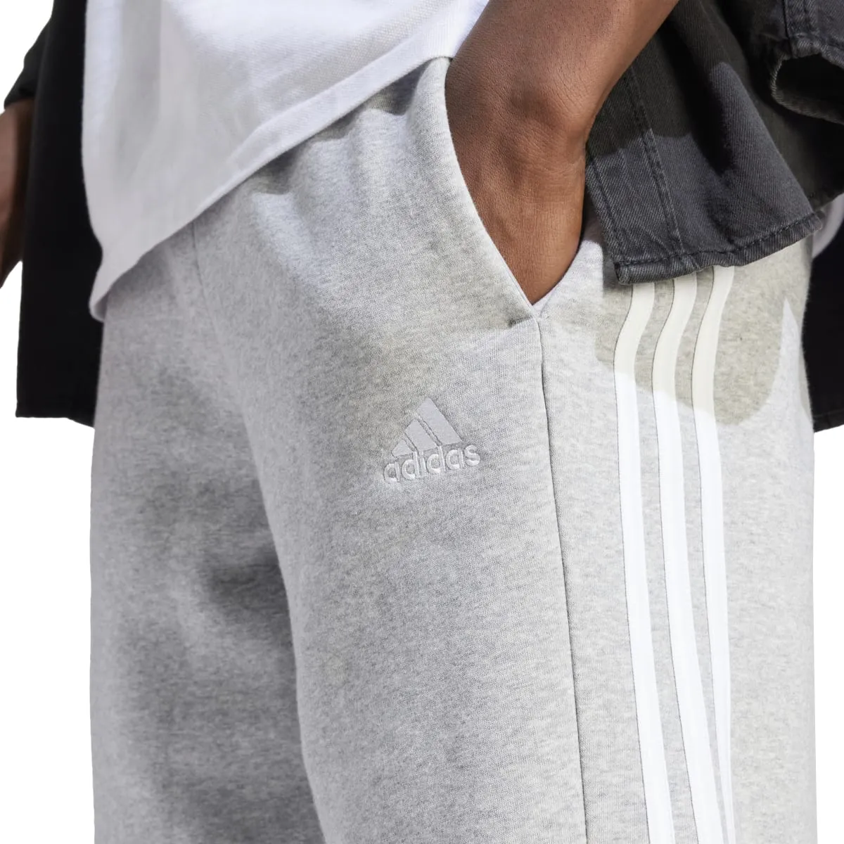 adidas Men's 3-Stripes Fleece Shorts