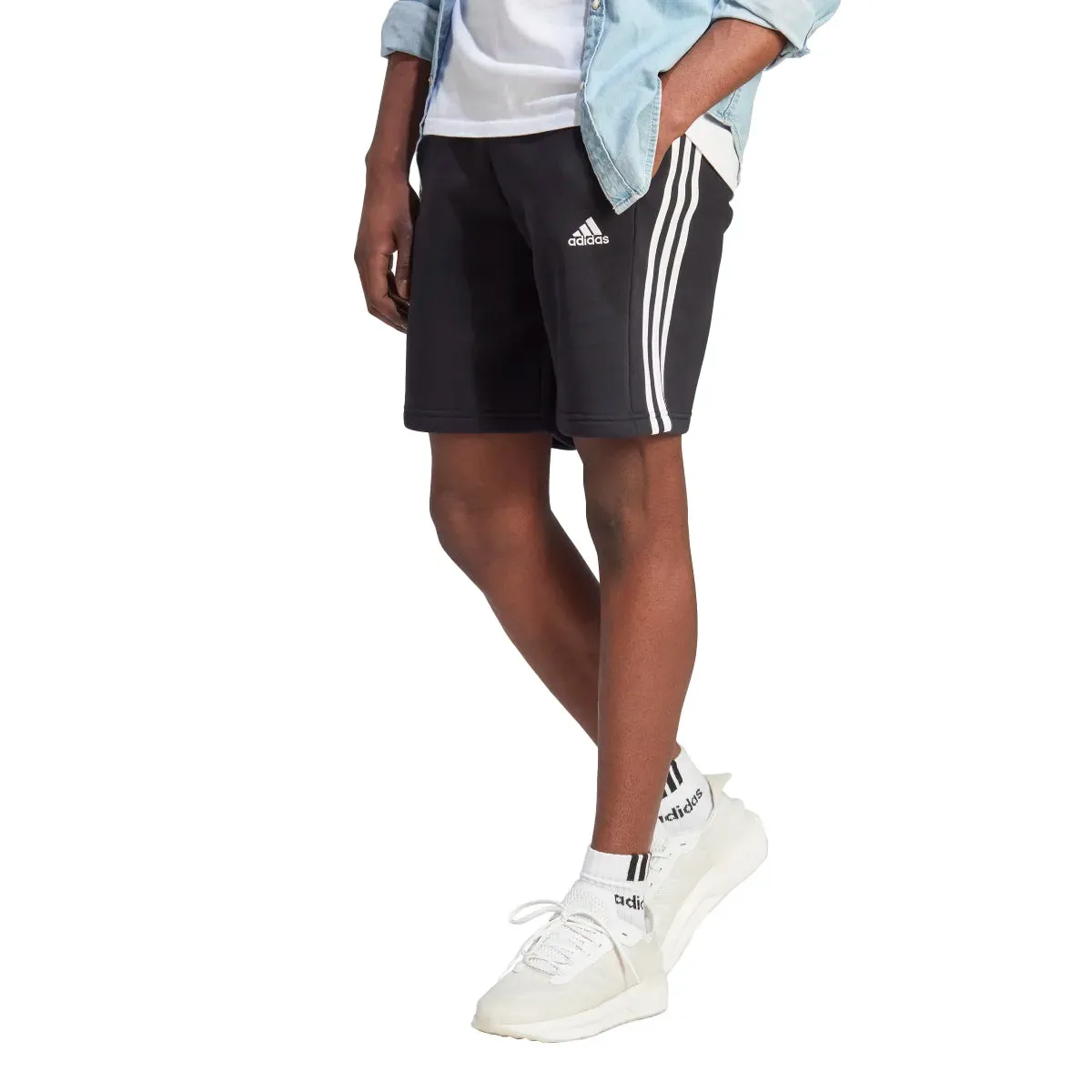 adidas Men's 3-Stripes Fleece Shorts