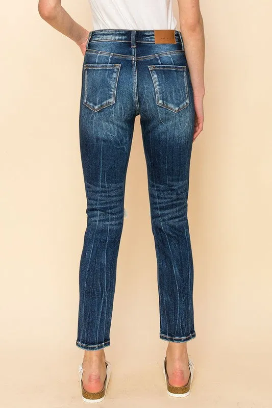 Alisha High Rise Cigarette Fit Jeans