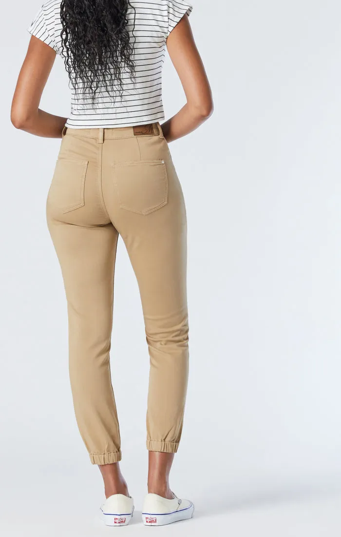 ANNA SLIM JOGGER IN CORNSTALK CASUAL COMFORT