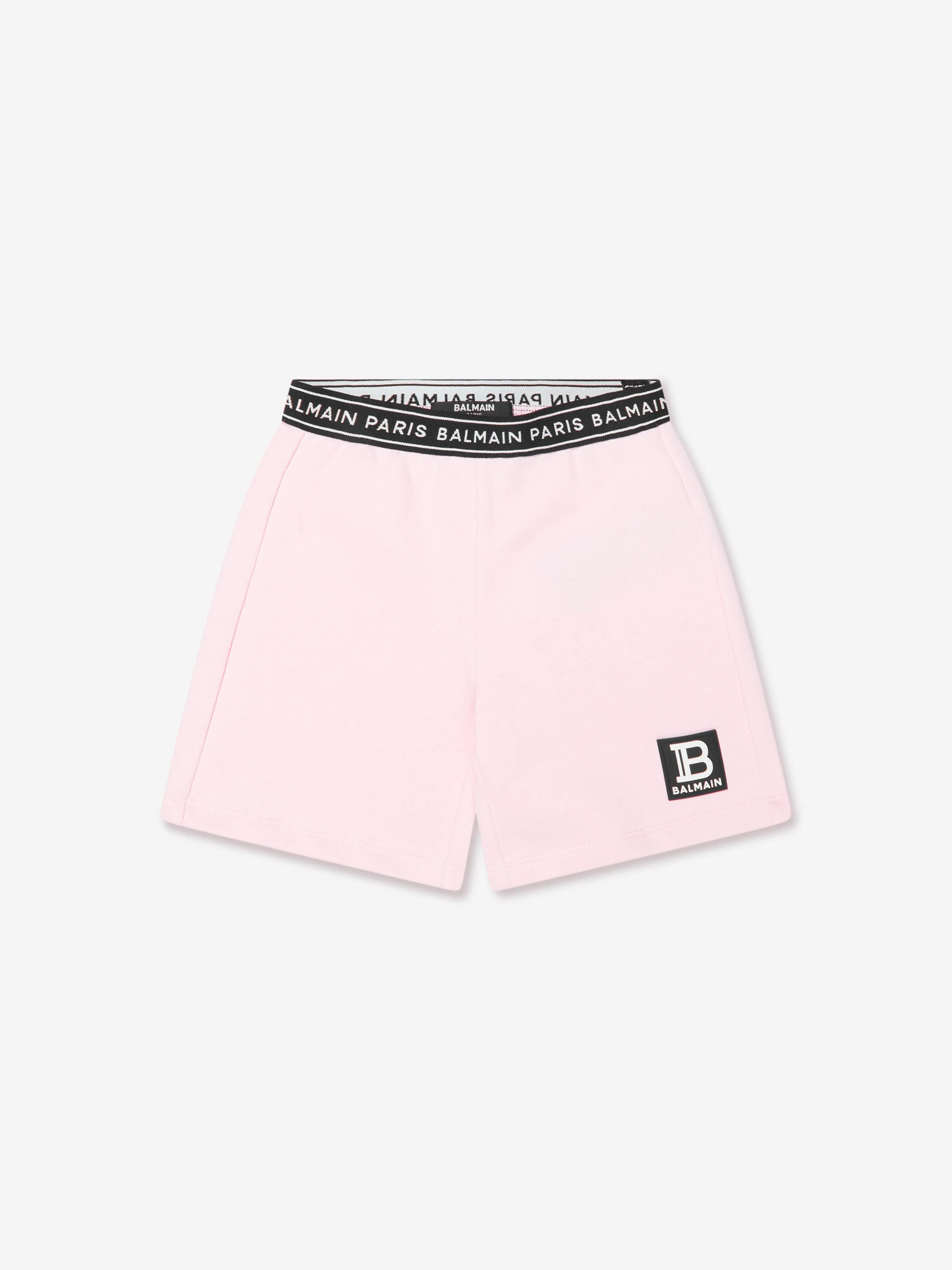 Balmain Baby Girls Logo Shorts in Pink