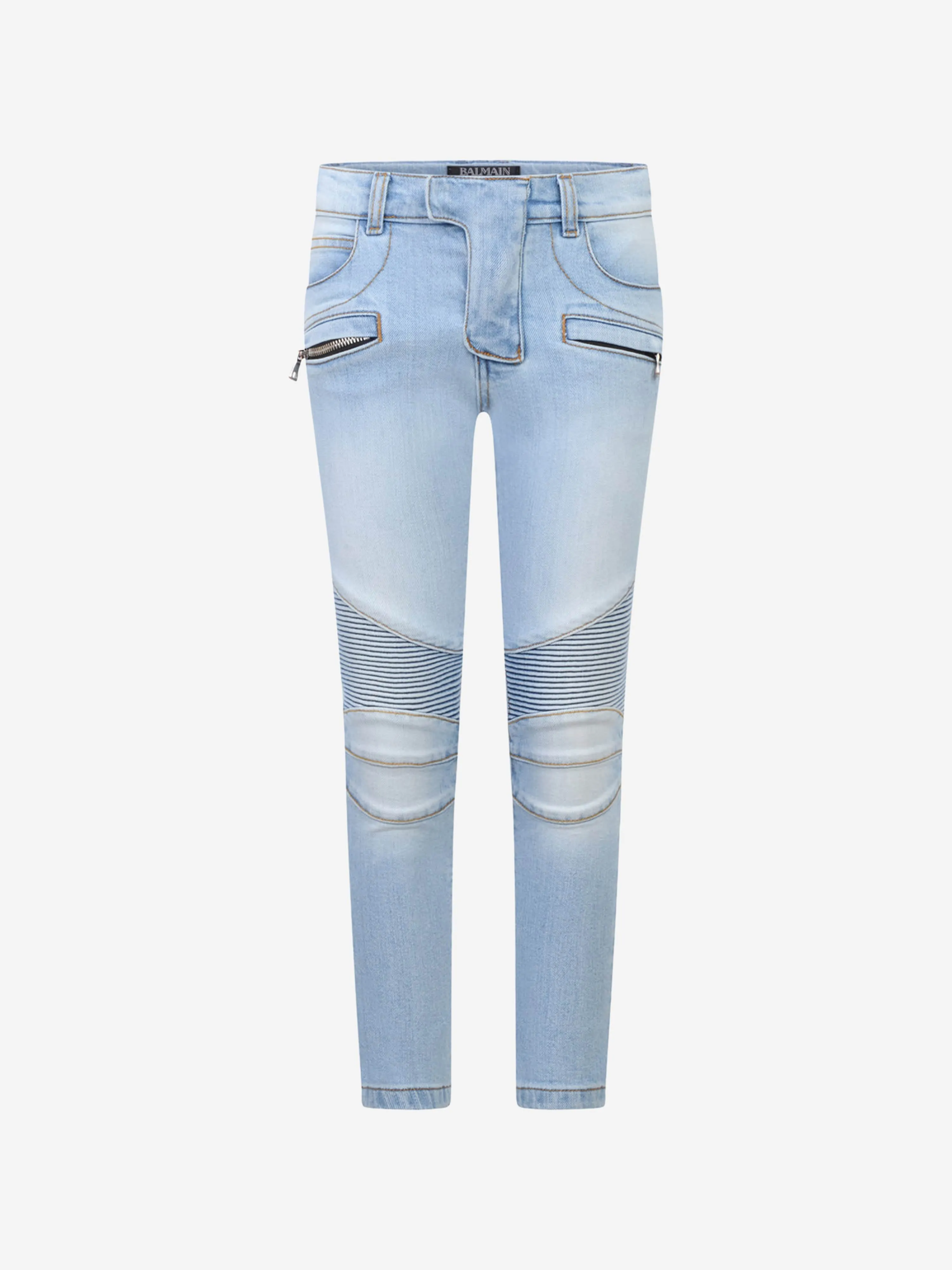 Balmain  Denim Biker Jeans