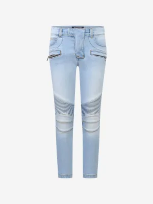 Balmain  Denim Biker Jeans