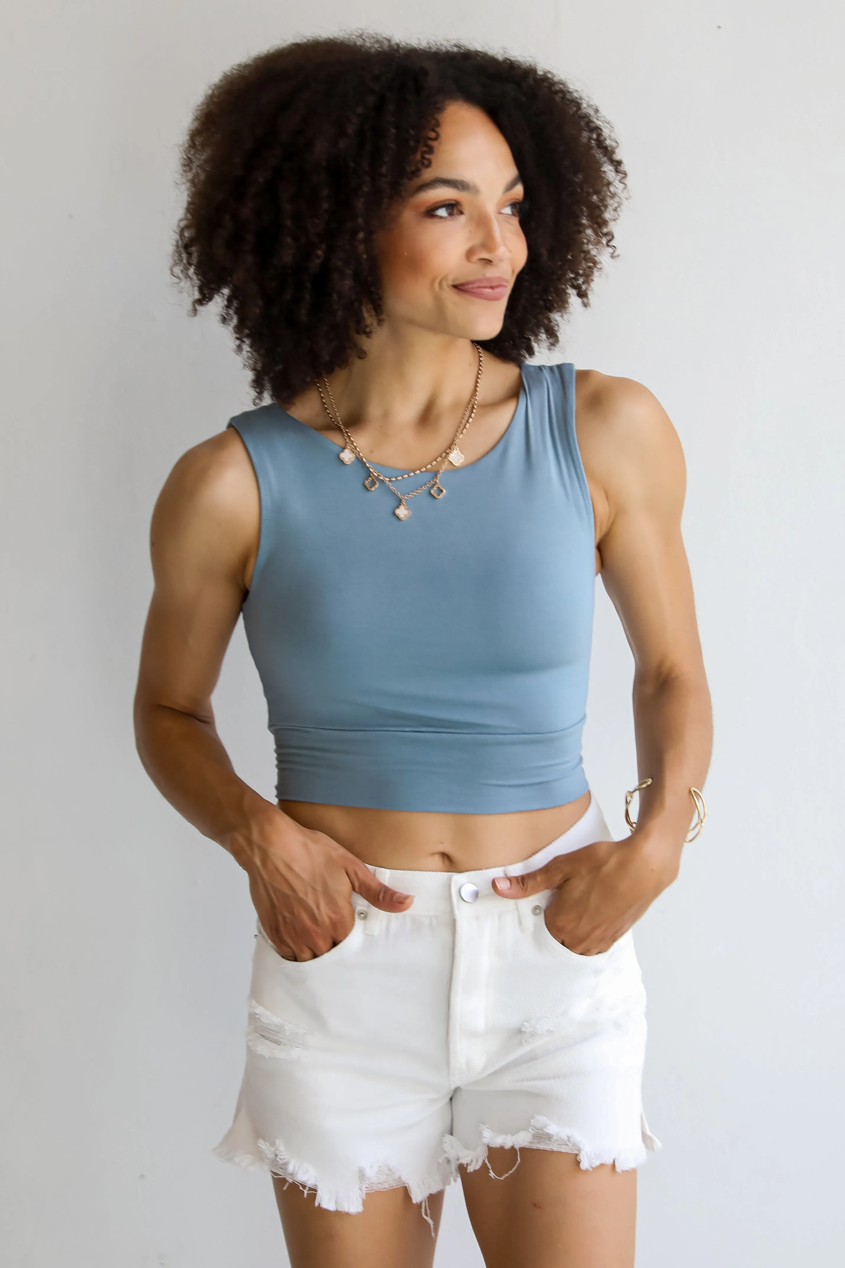 Brielle Everyday Cropped Tank - DU DEAL