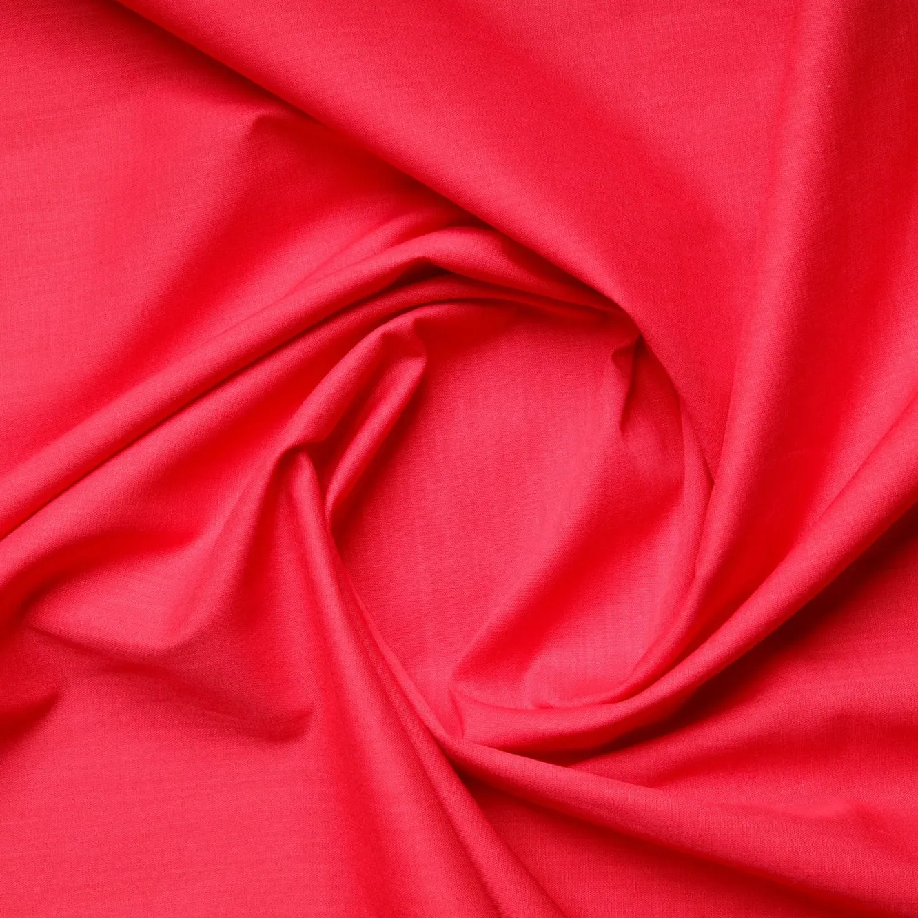 Bright Pink Solid Cotton Shirting Fabric