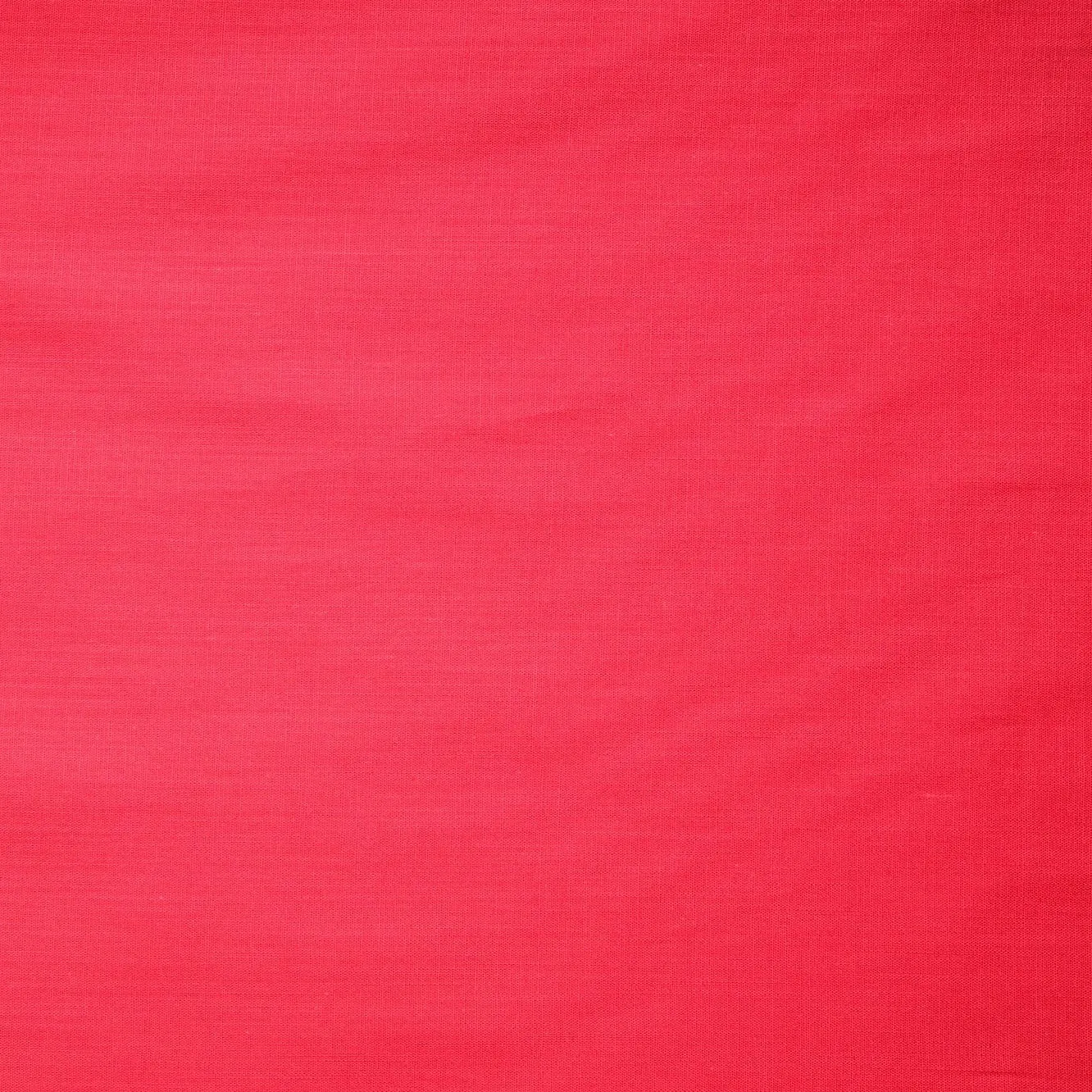 Bright Pink Solid Cotton Shirting Fabric