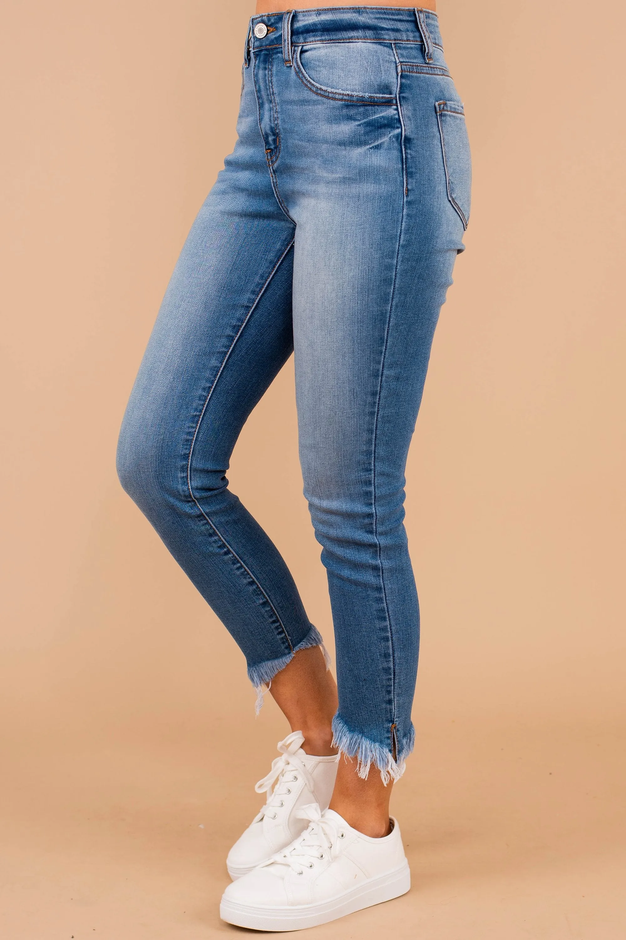 Bring You Joy Medium Wash Crop Skinny Jeans