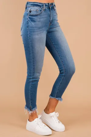 Bring You Joy Medium Wash Crop Skinny Jeans