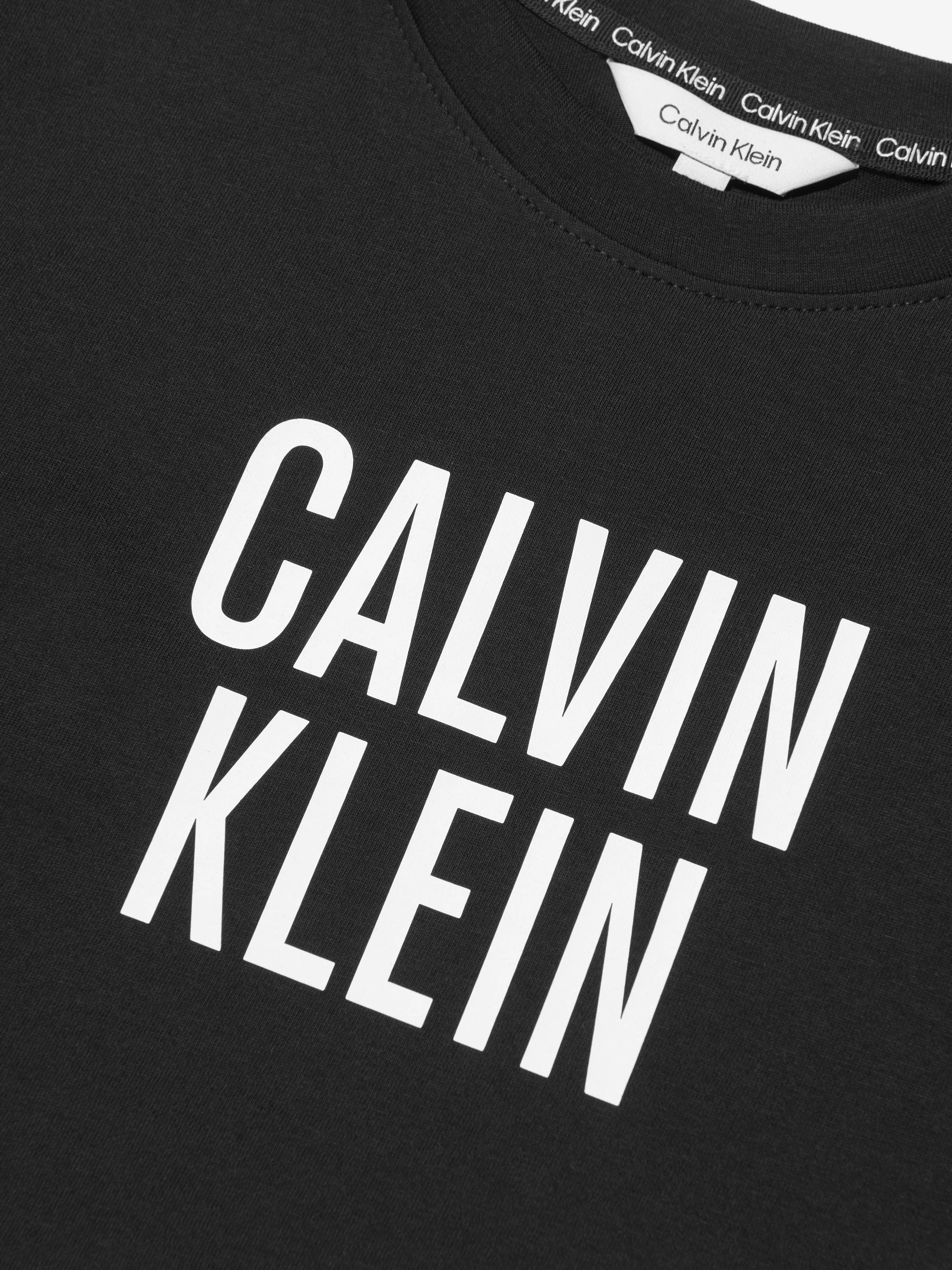 Calvin Klein Boys Beach T-Shirt in Black