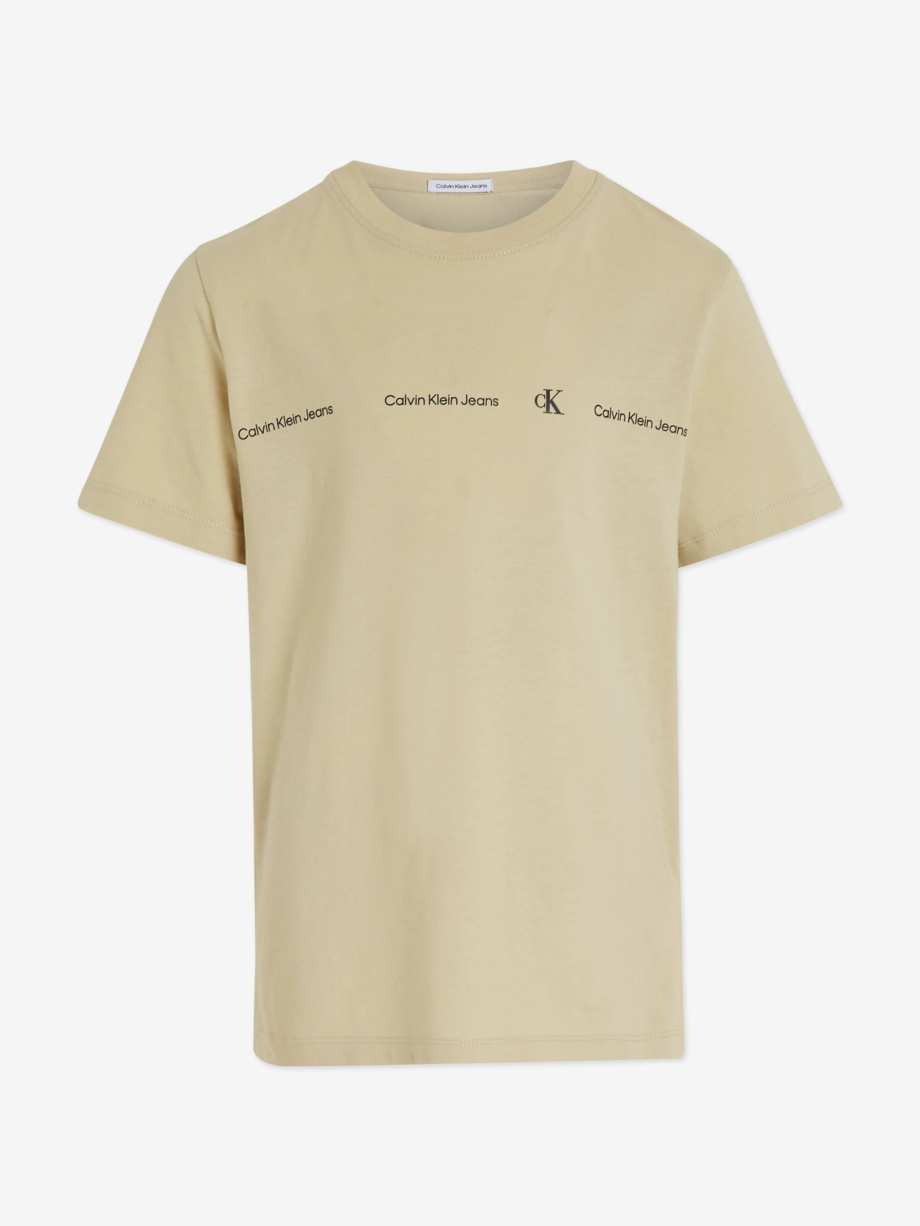 Calvin Klein Boys Minimalistic Logo T-Shirt in Green