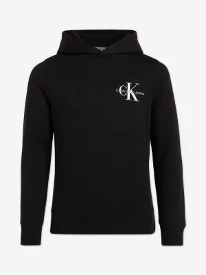 Calvin Klein Kids Small Monogram Hoodie in Black