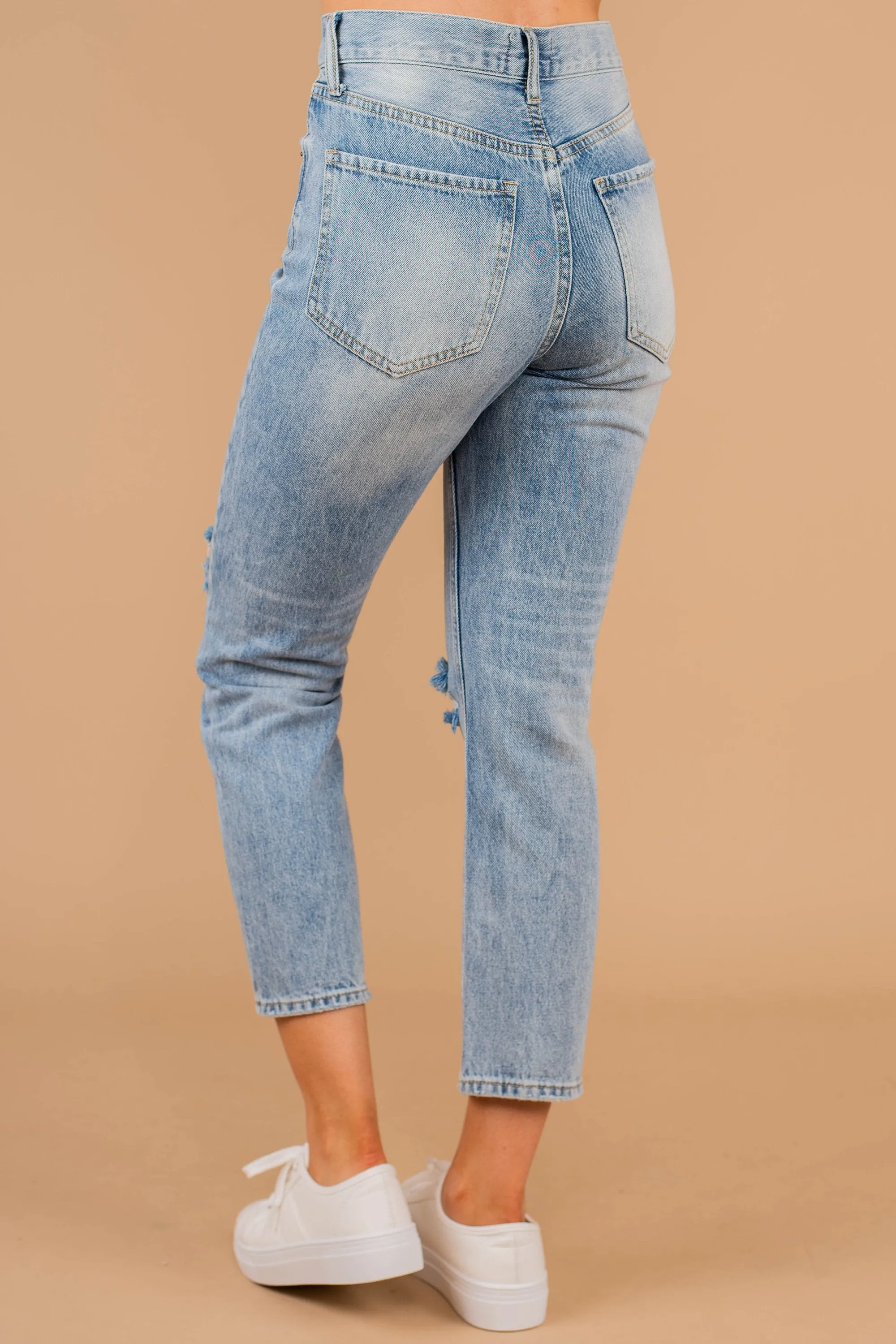 Close To Home Denim Blue Boyfriend Jeans