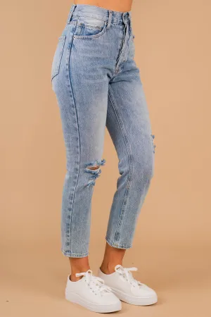 Close To Home Denim Blue Boyfriend Jeans