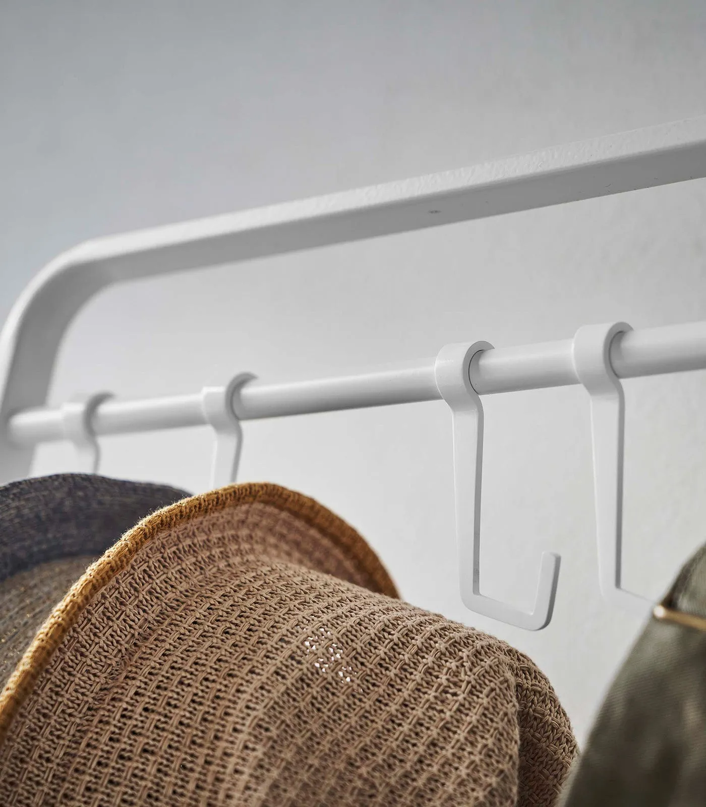 Coat Rack with Hat Storage (66" H)  - Steel   Wood