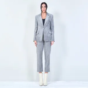 Corduroy single-button blazer wholesale