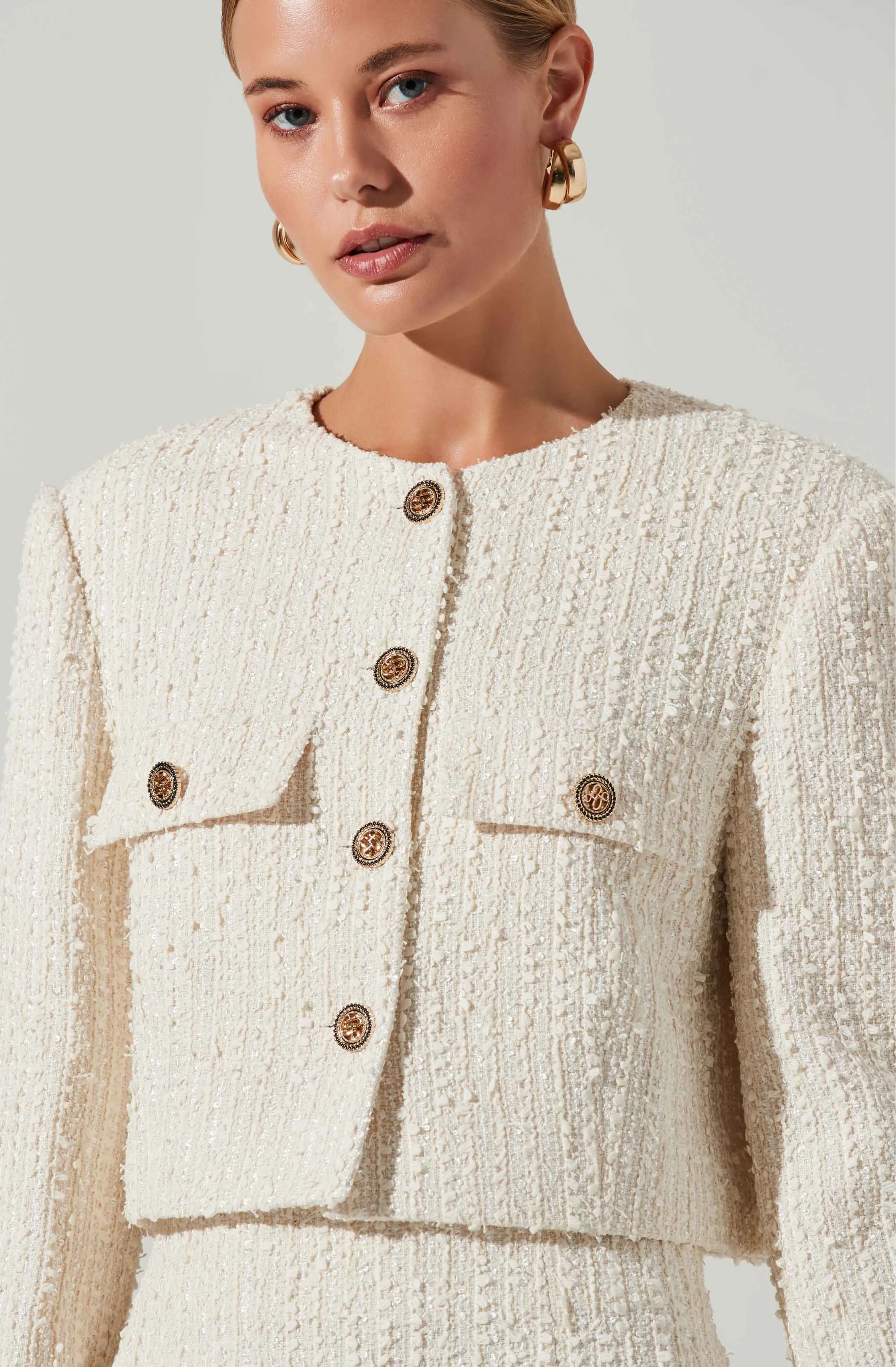 Covina Tweed Cropped Jacket