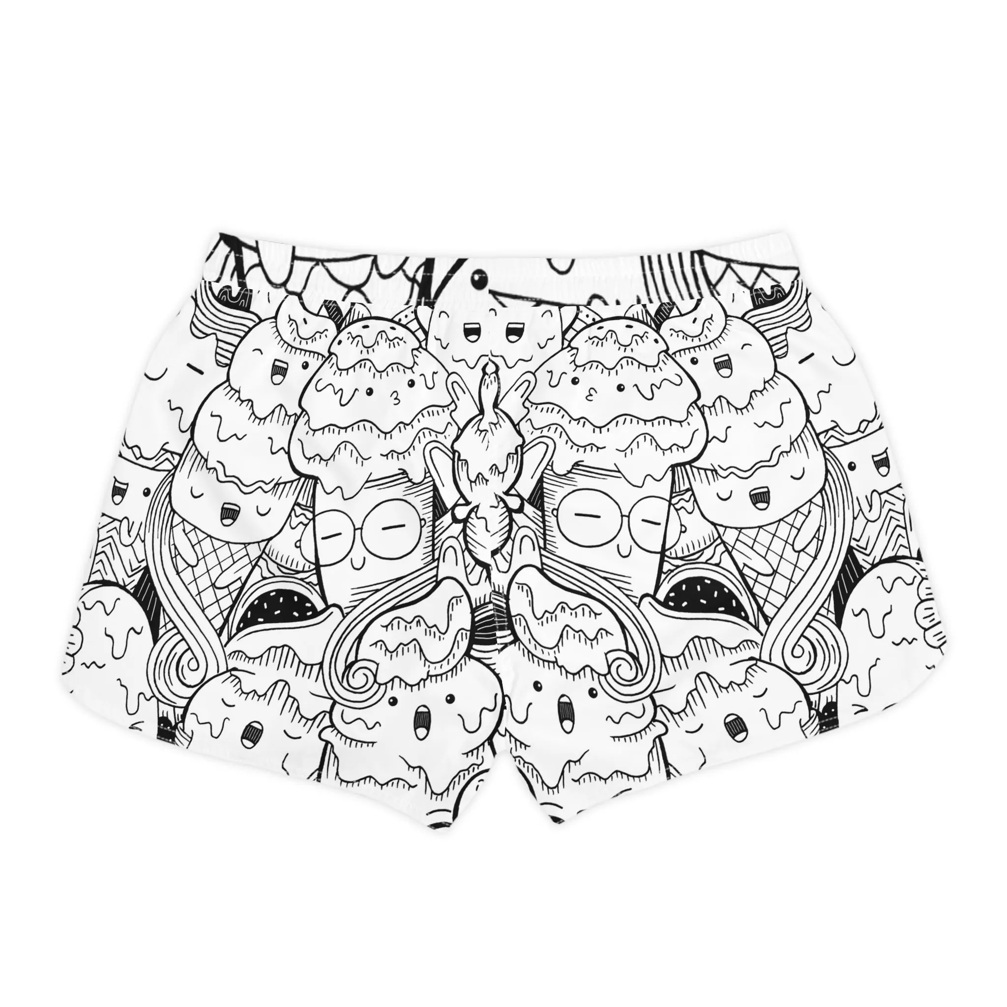 Doodle Icecream - Inovax Women's Casual Shorts