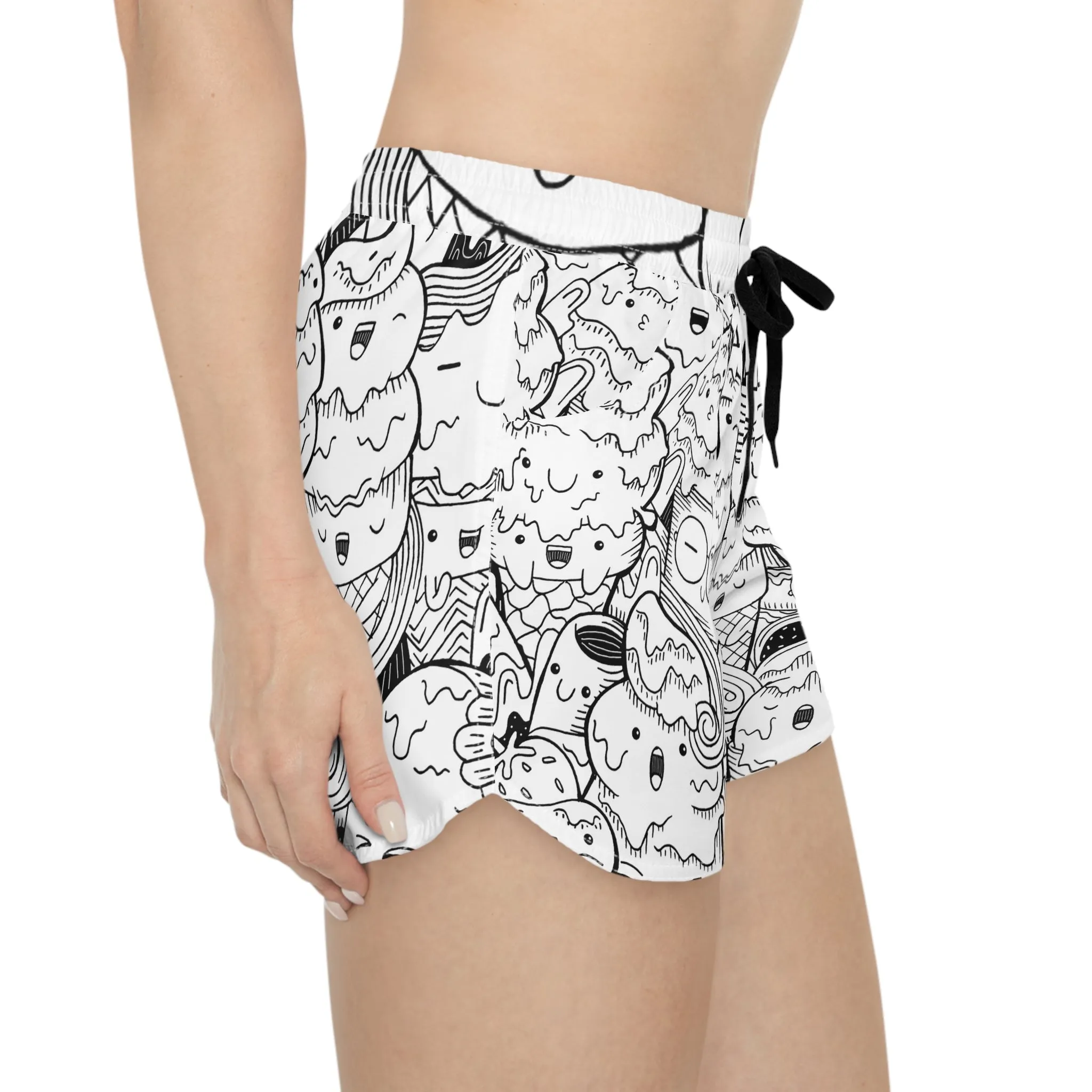 Doodle Icecream - Inovax Women's Casual Shorts