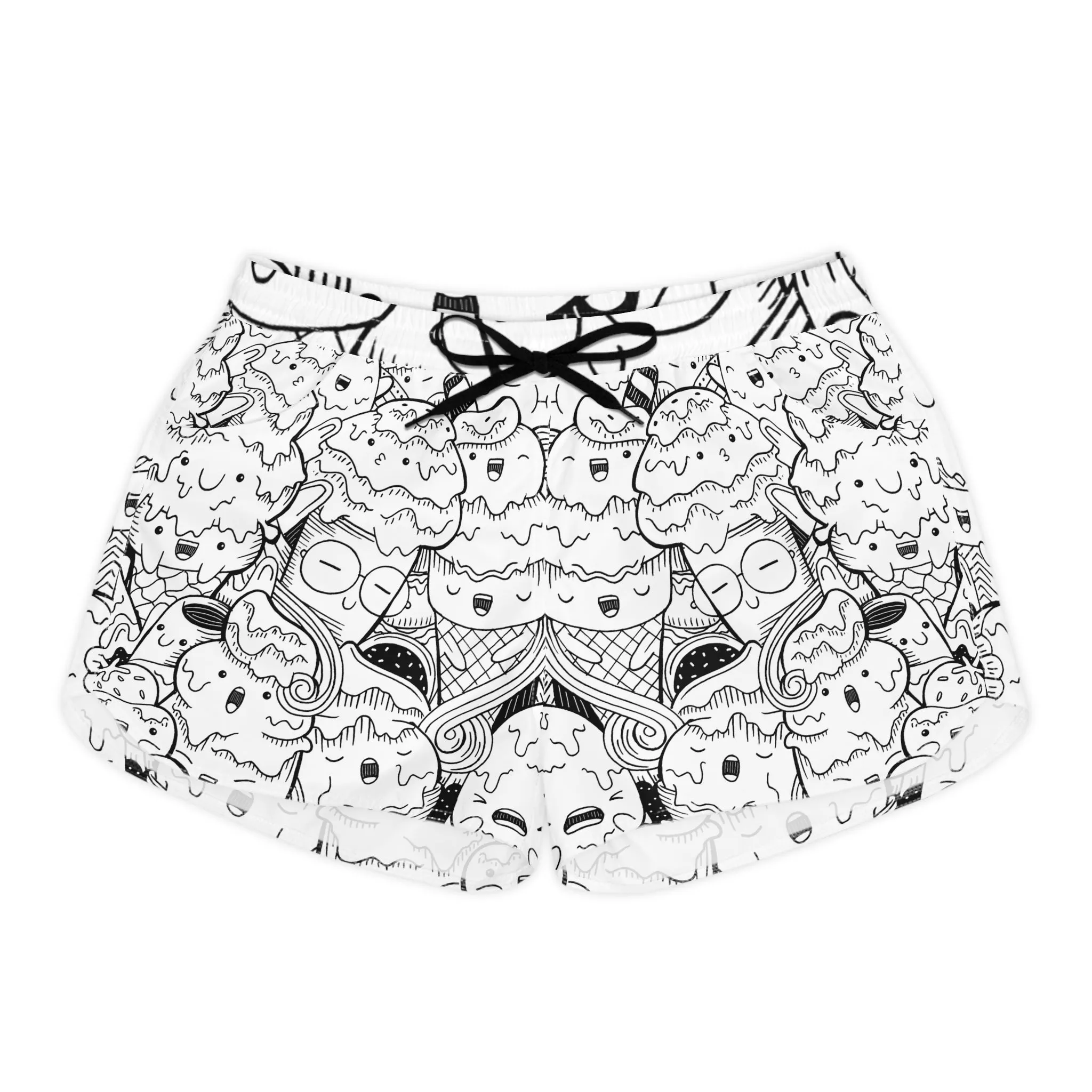 Doodle Icecream - Inovax Women's Casual Shorts