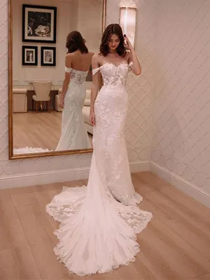 Elegant Off Shouler Long Wedding Dresses, 2020 Lace Popular Wedding Dresses