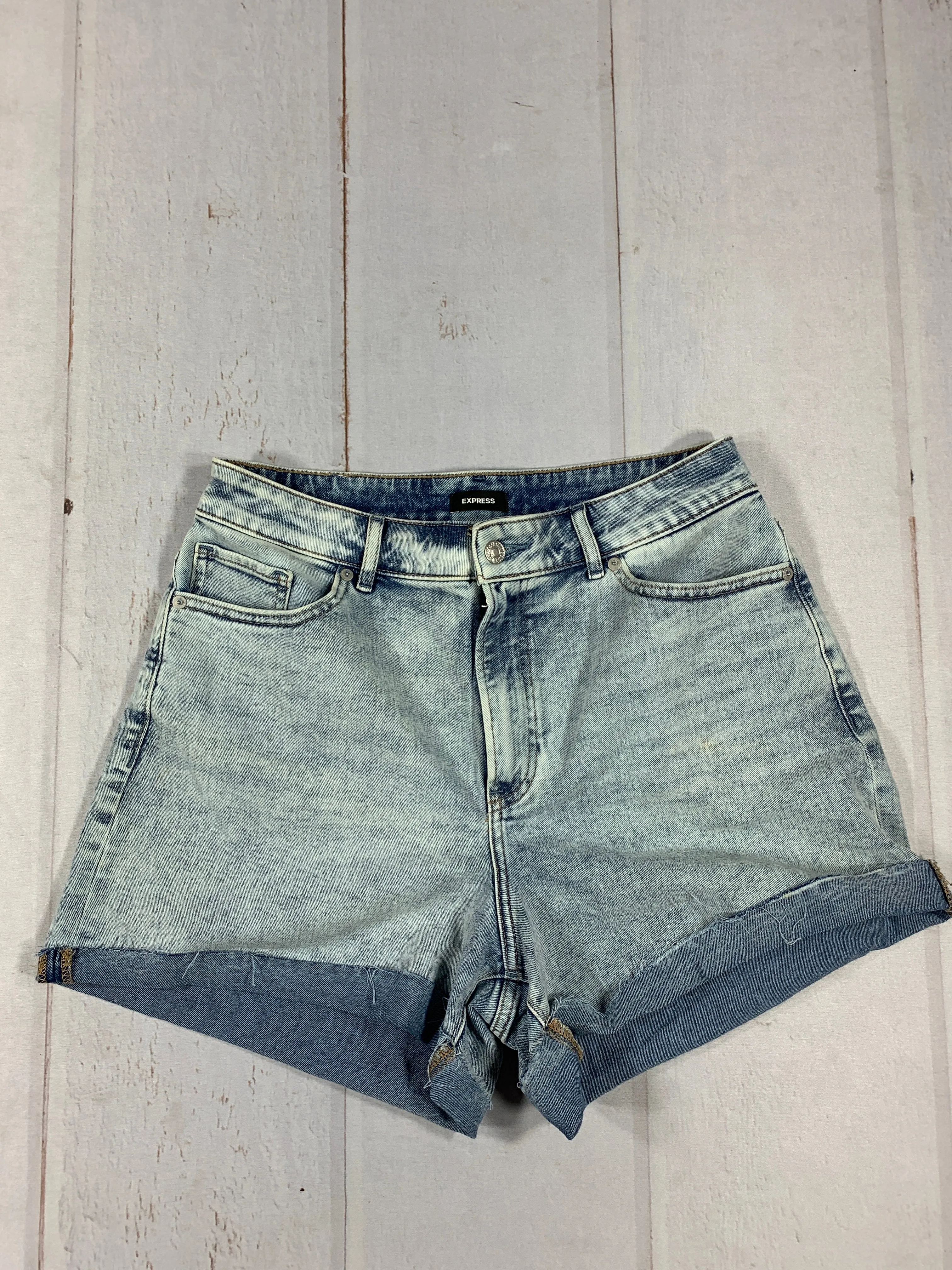 Express Jean Shorts Curvy high rise size 12