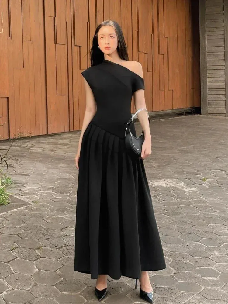 Freesia - Elegant off shoulder dress