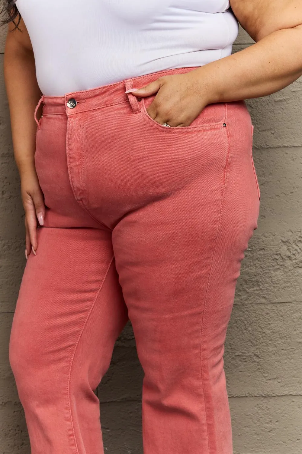 Full Size High Waist Flare Jeans