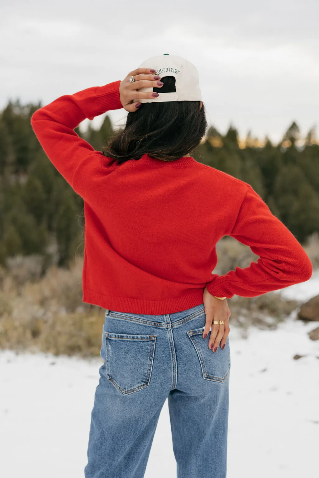 Gia Cardigan-Red