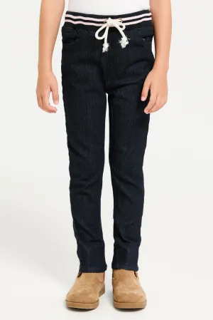 Girls Black Denim Jeans