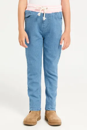 Girls Blue Denim Jeans