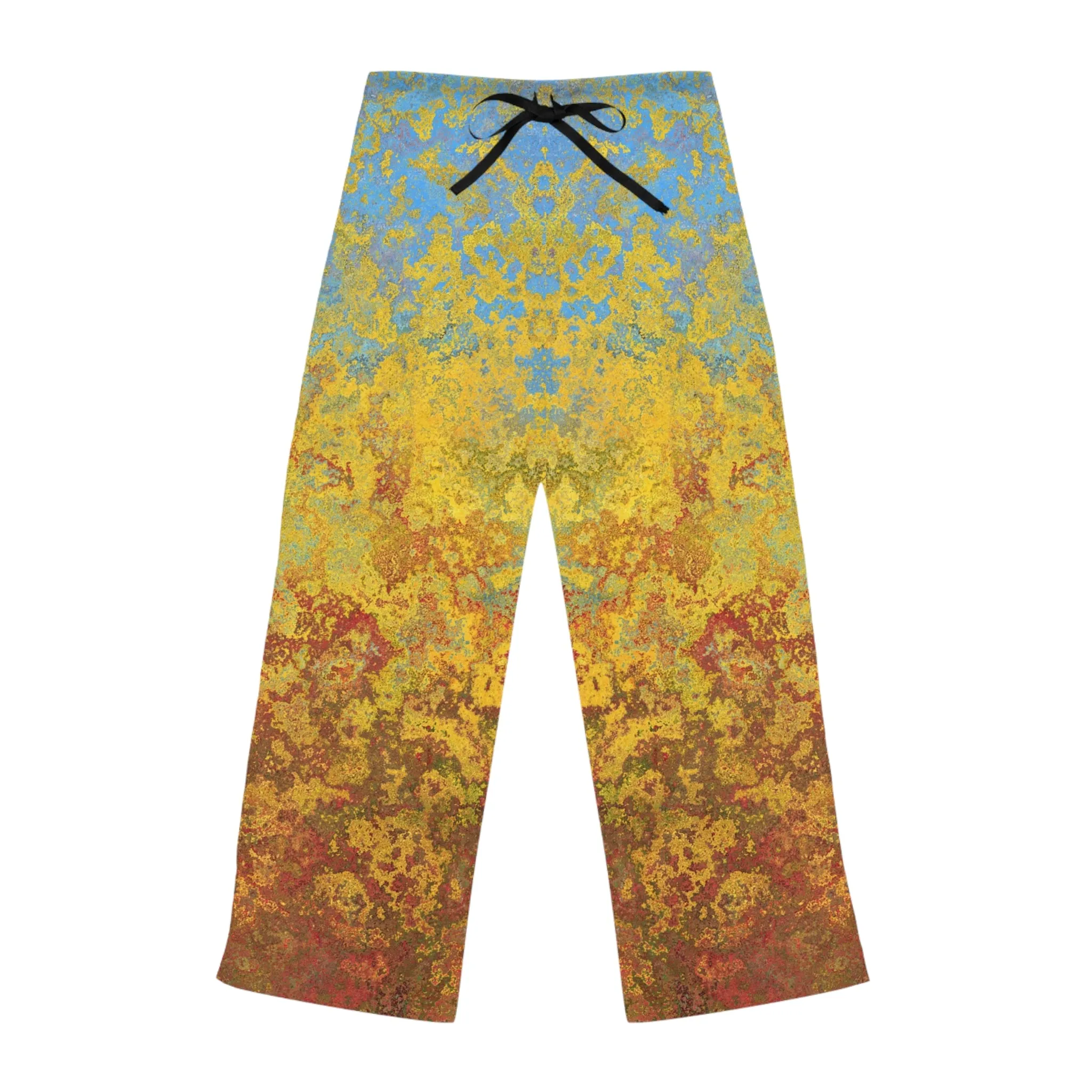 Gold and blue spots - Inovax Women's Pajama Pants