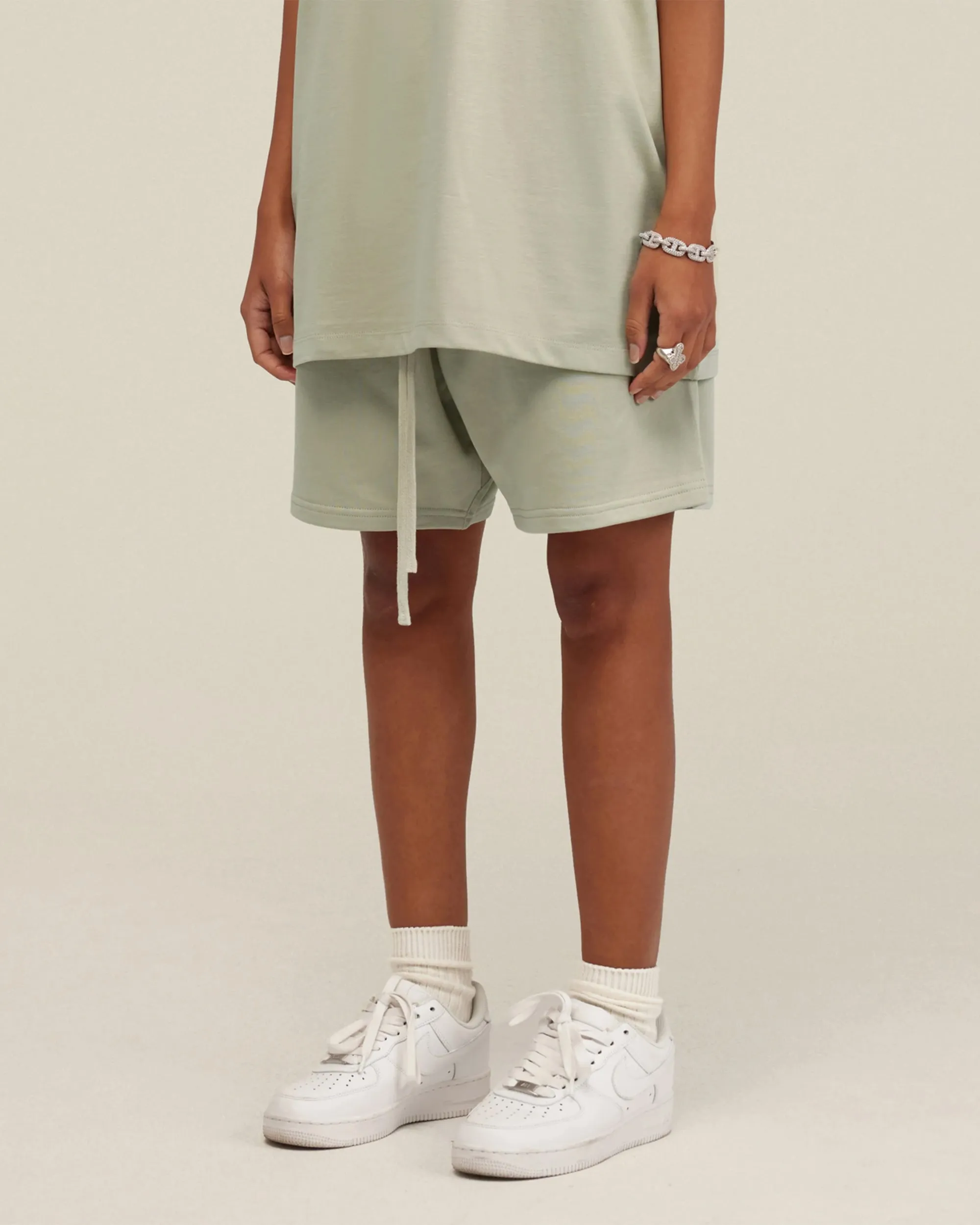 Heavyweight Cotton Essential Shorts with Drawstrings