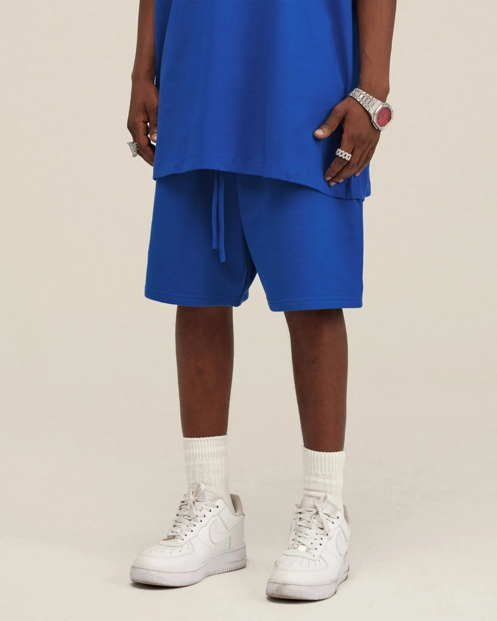 Heavyweight Cotton Essential Shorts with Drawstrings