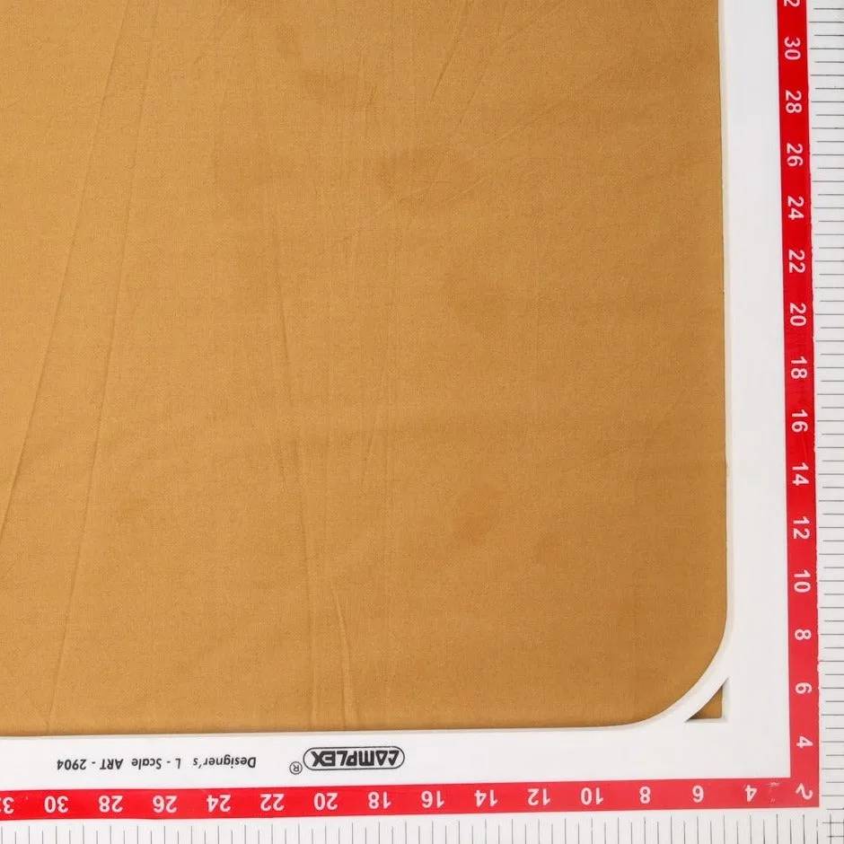 Honey Brown Solid Cotton Shirting Fabric TU 1402