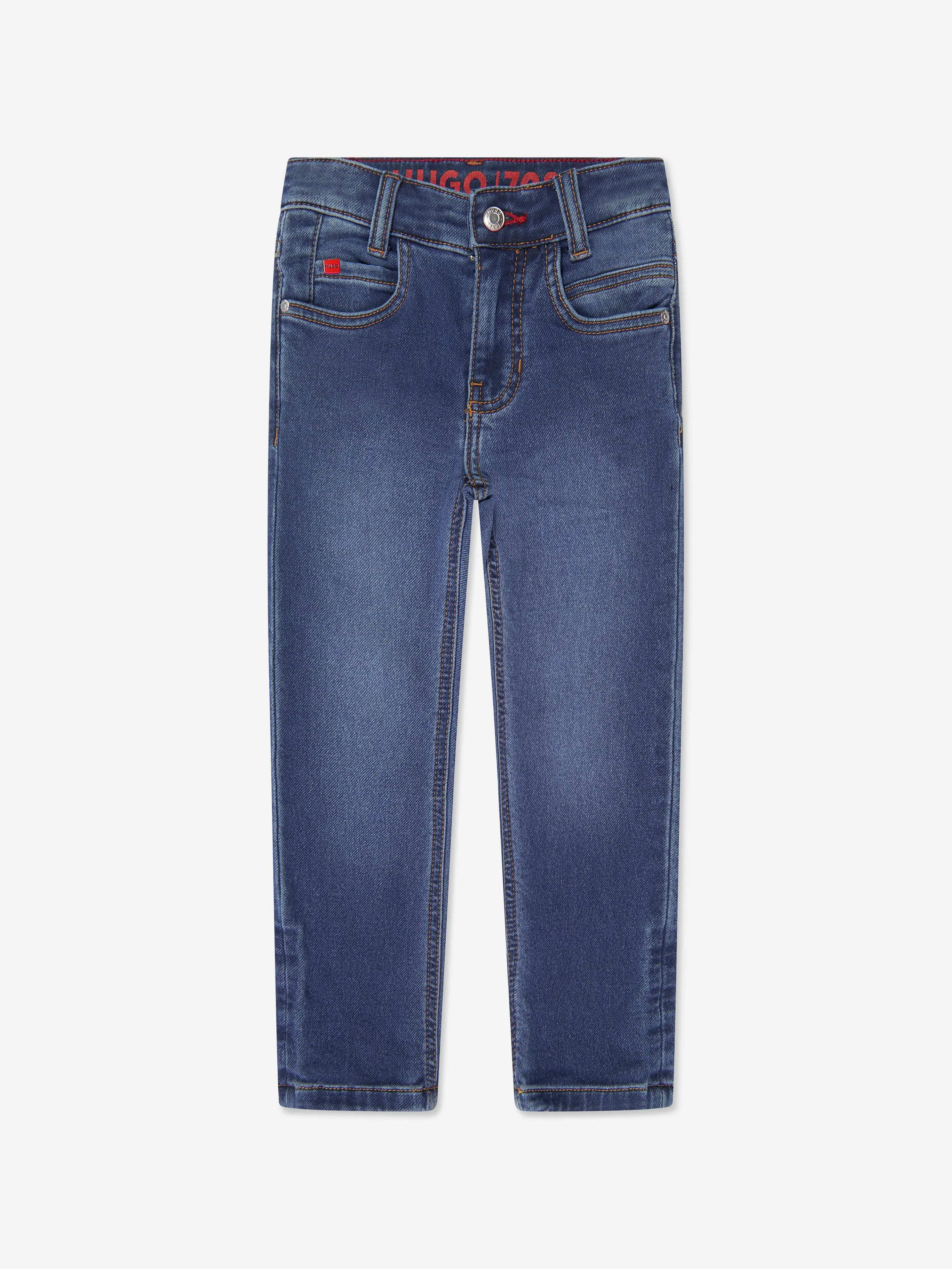 Hugo Boys Slim Fit Jeans in Blue