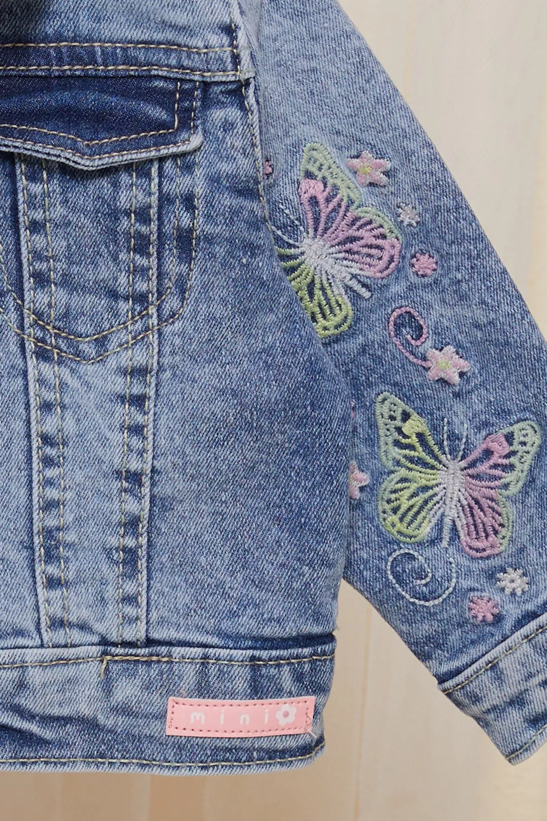 Infant Girls Blue Denim Jacket