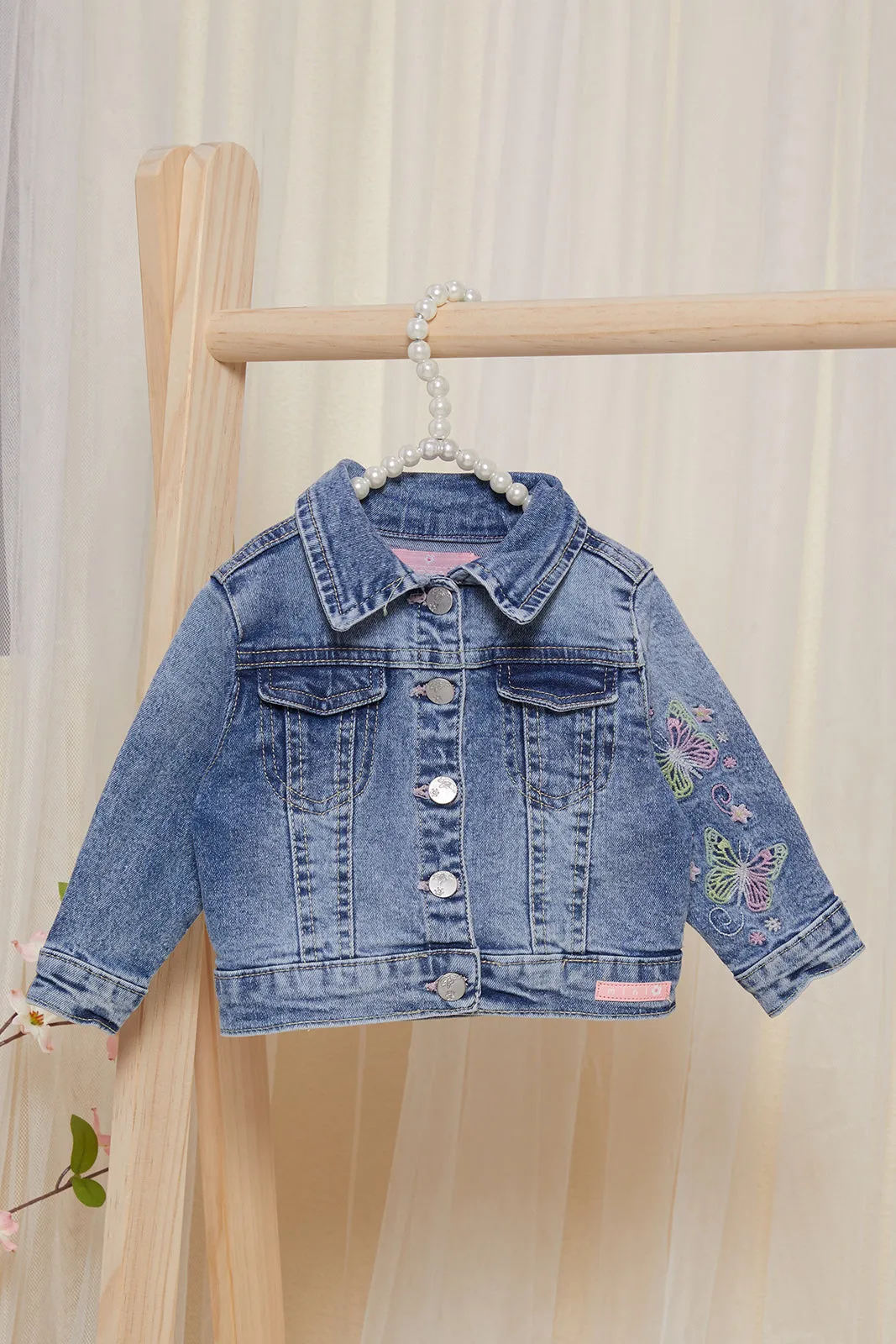 Infant Girls Blue Denim Jacket