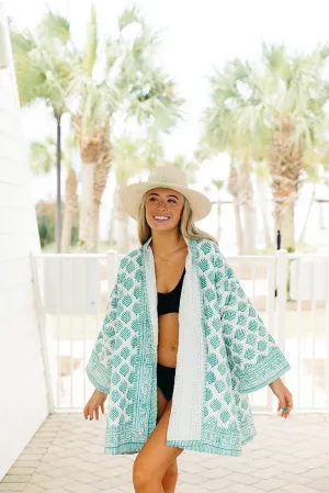 James Blanket Jacket - Teal