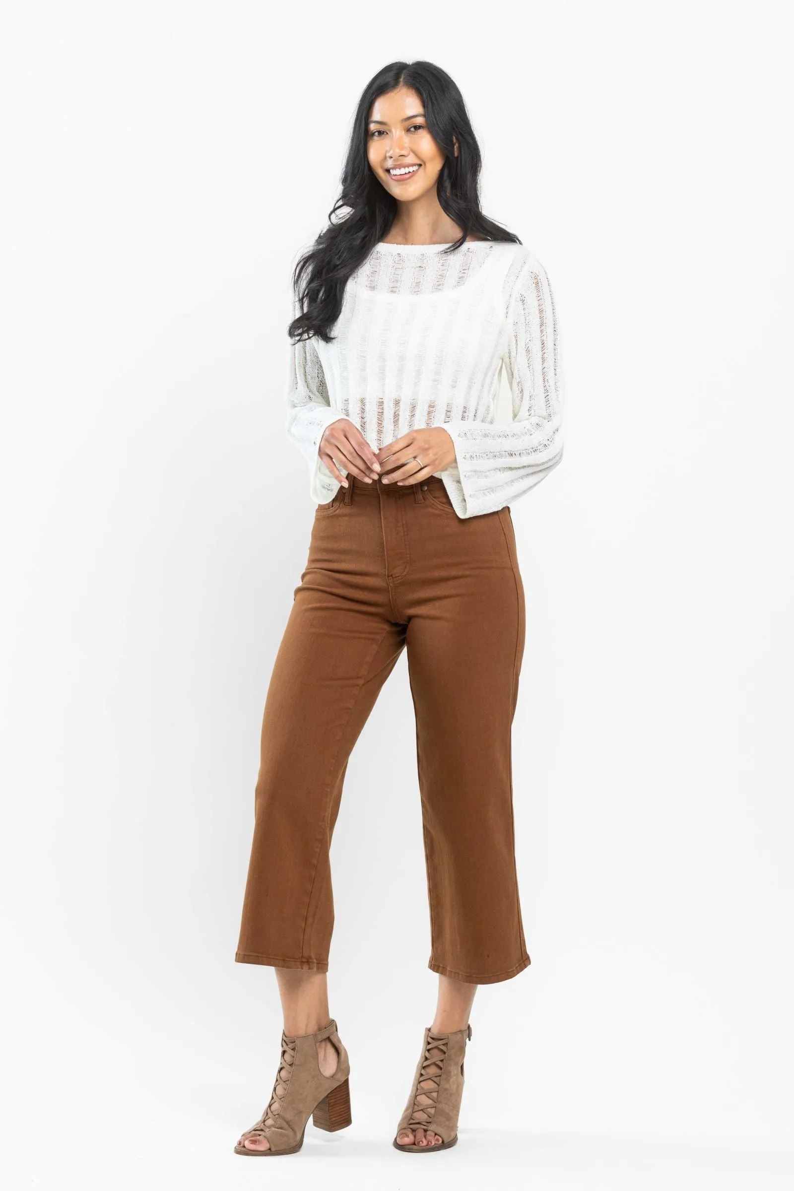 Judy Blue Tummy Control Cropped Jeans