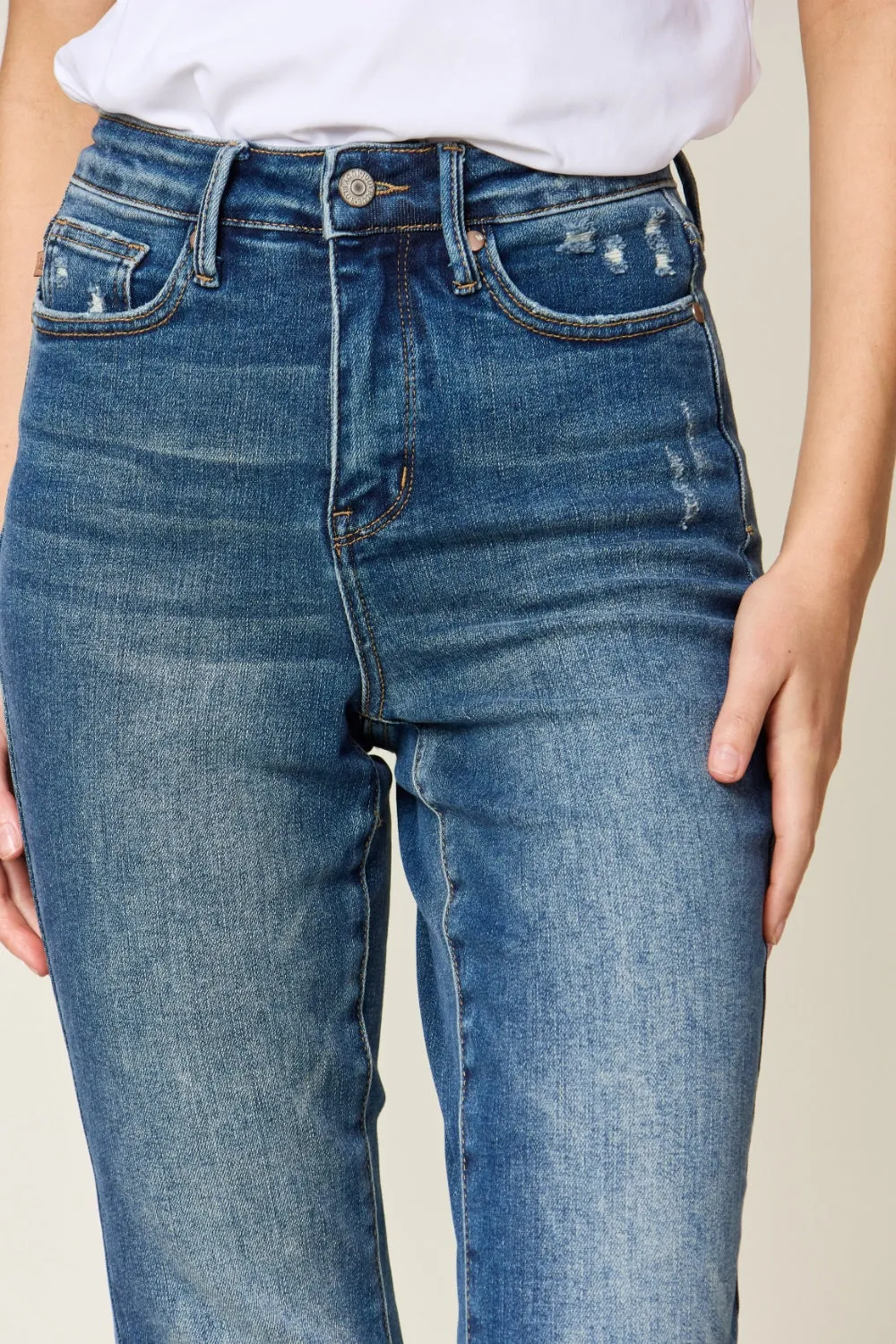 Judy Blue Tummy Control High Waist Slim Jeans (Online Exclusive)