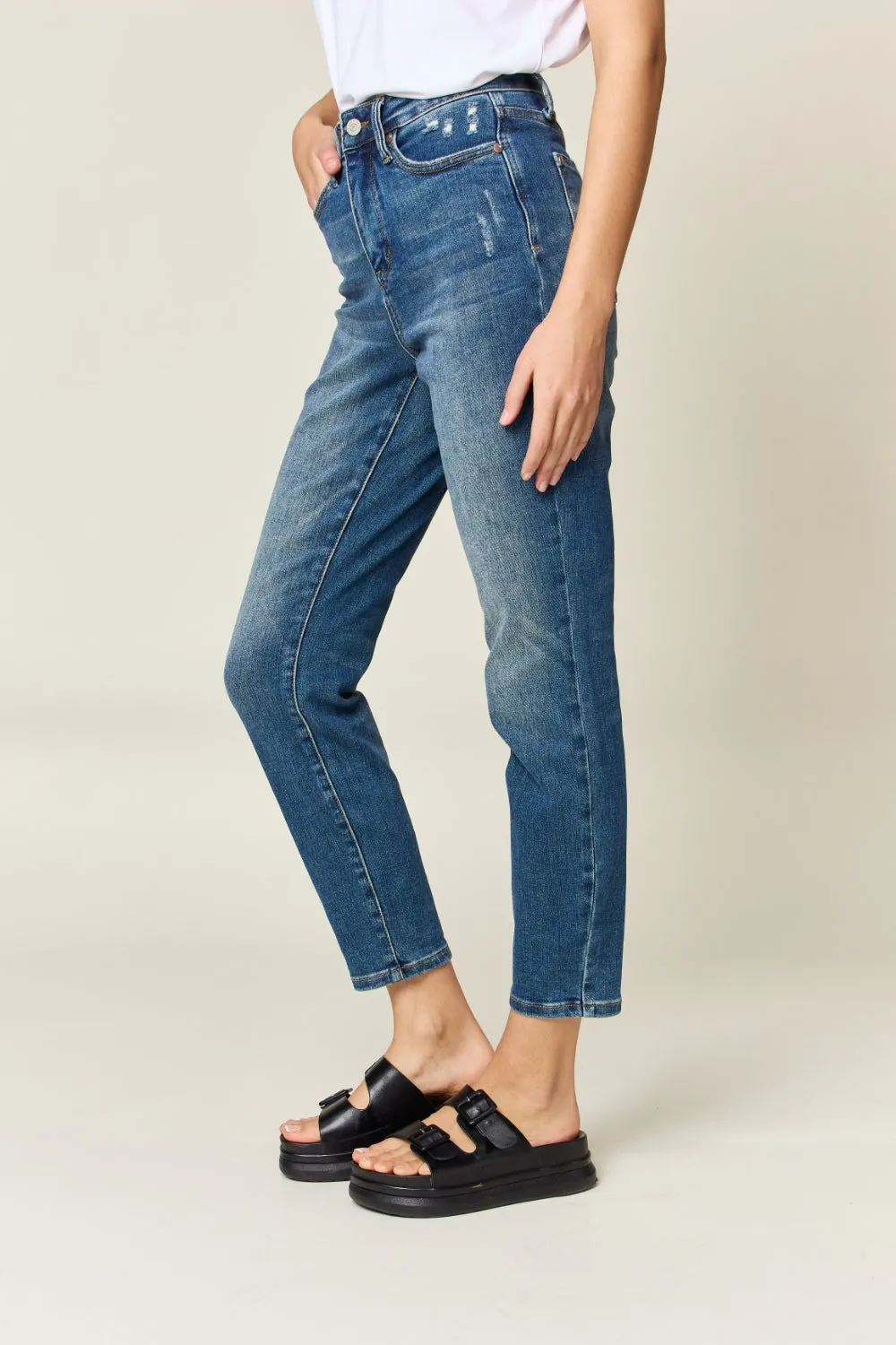 Judy Blue Tummy Control High Waist Slim Jeans (Online Exclusive)