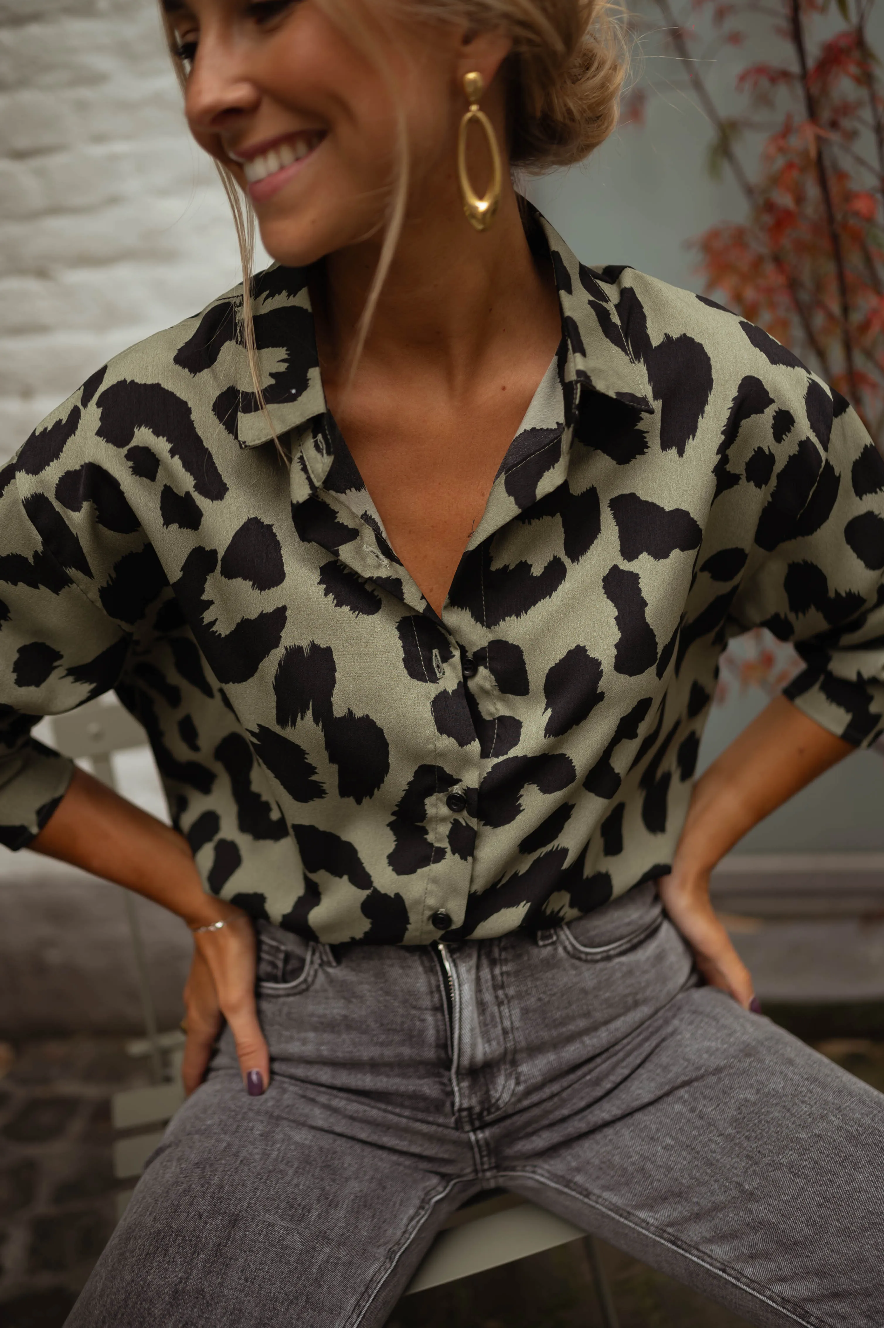 Khaki Leopard Tymou Shirt