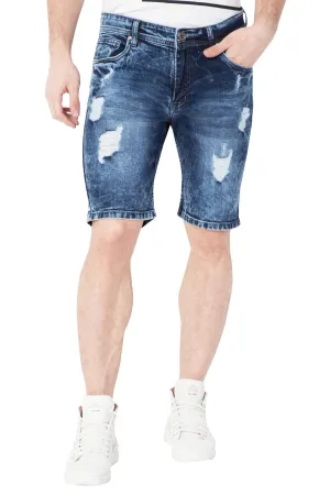 Krossstitch Men's Cloud Wash Stretchable Denim Shorts 