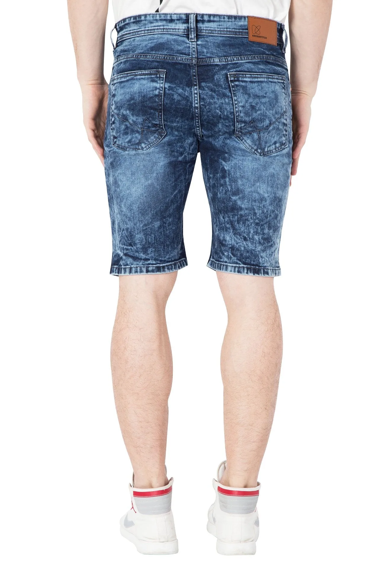 Krossstitch Men's Cloud Wash Stretchable Denim Shorts 