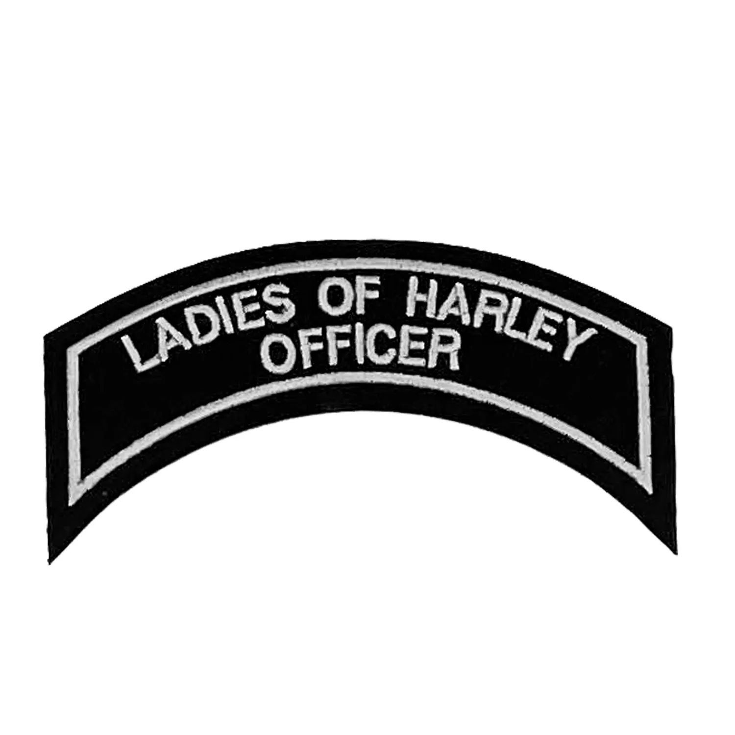 LADIES OF HARLEY OFFICER Patch In Silver