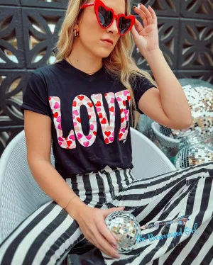 Love Is In The Air V-neck Heart Tee