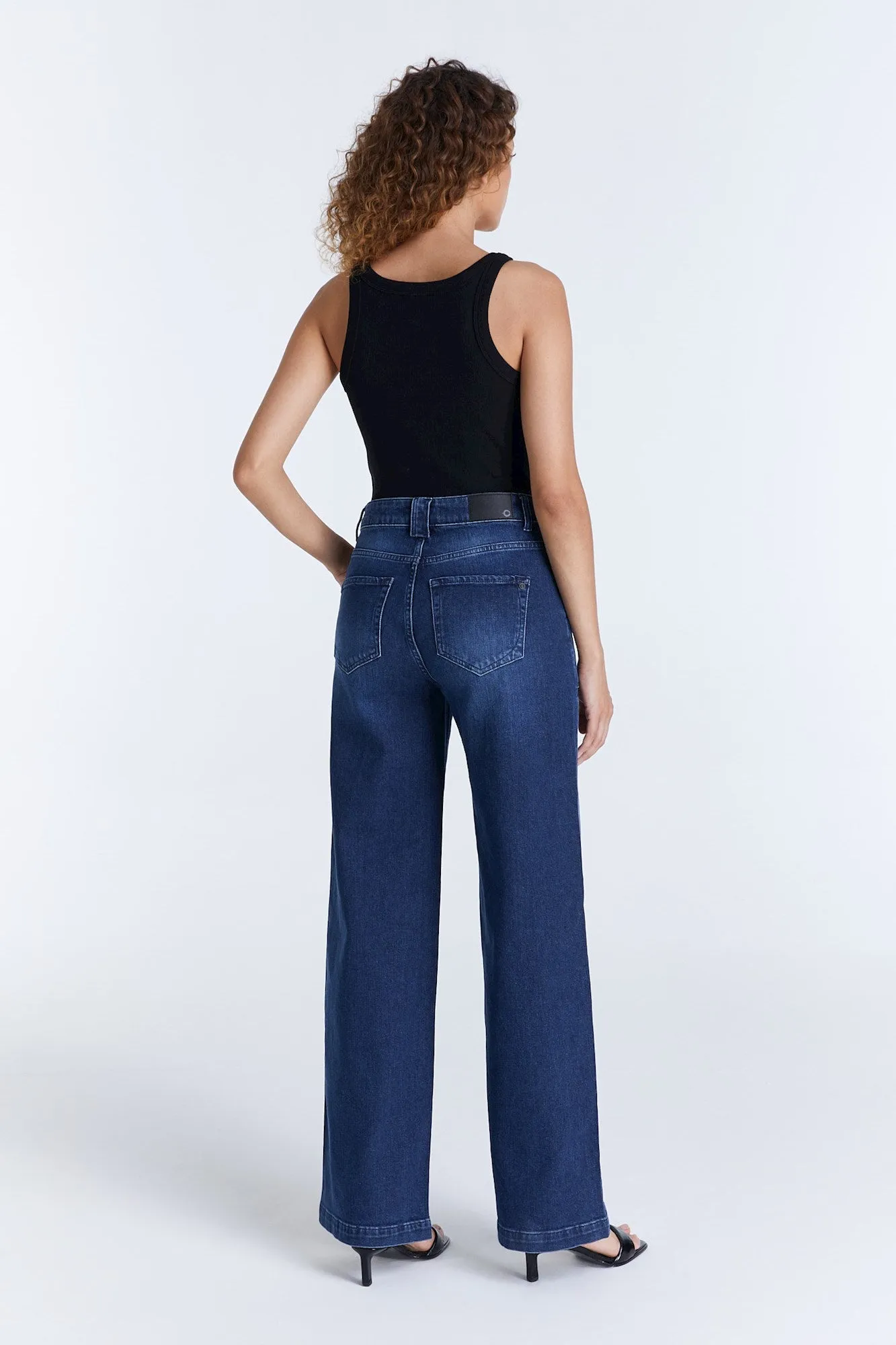 Lulu High Waist Jeans Dark Blue